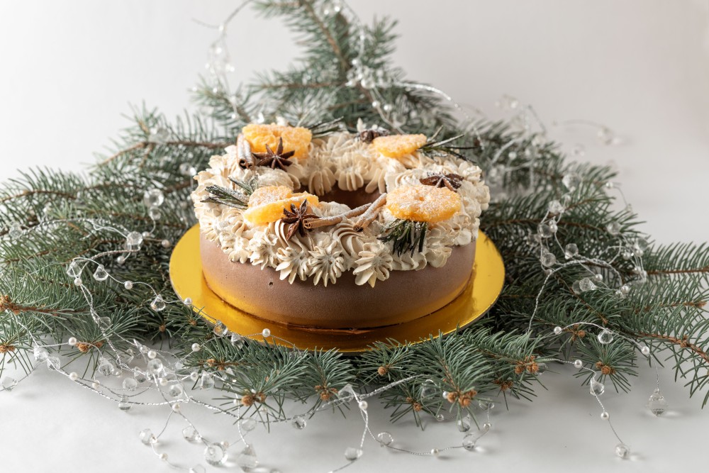 Венок с мандаринами